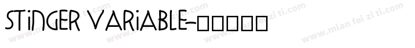 Stinger Variable字体转换